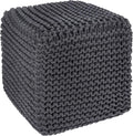 REDEARTH Cube Pouf Foot Stool Ottoman by REDEARTH