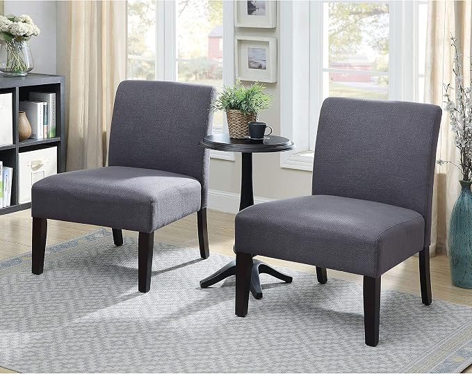 Furniture of America Casey Transitional 2-Piece Wood Round Pedestal Accent - Image 2
