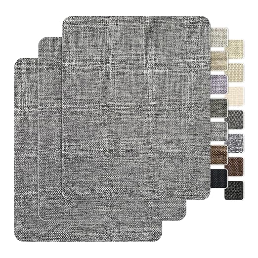 BESEZX Linen Fabric Repair Patch，3 PCS 9 * 11 Inch Self-Adhesive Couch Fabric by Besezx