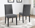 Roundhill Furniture Biony Gray Fabric Dining Chairs by RoundhillFurniture