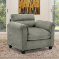 HAOMARKETS Corduroy Sofa Set, Upholstered Armchair by HAOMARKETS