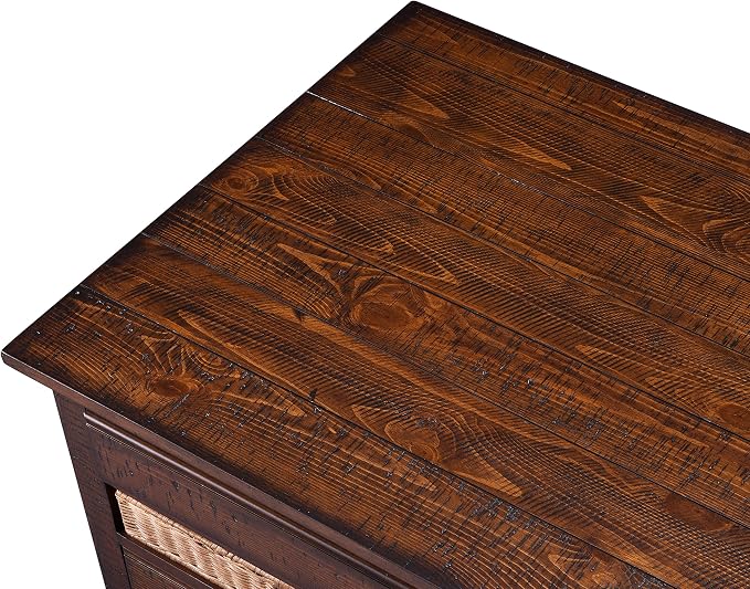 Magnussen T3521 Cottage Lane Casual Distressed Coffee Rectangular End Table - Image 3