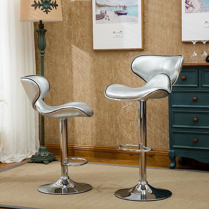 Roundhill Furniture Masaccio Cushioned Leatherette Upholstery Airlift - Image 2