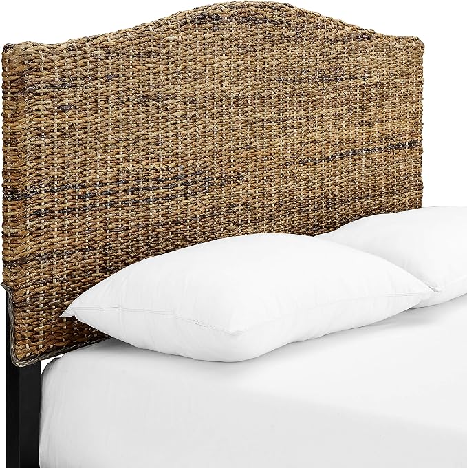 Crosley Furniture Serena Handwoven Natural Fiber Rattan Bed Headboard, Banana by CrosleyFurniture