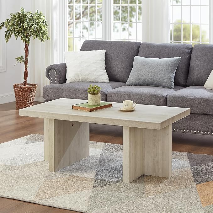 Roundhill Furniture Mchome 3-Piece Coffee Table Set, Coffee Table and Two End - Image 6
