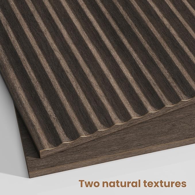 Fluted Nightstand Set of 2, Modern End Table - Image 4