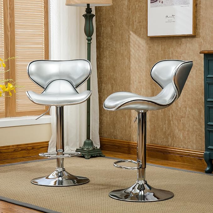 Roundhill Furniture Masaccio Cushioned Leatherette Upholstery Airlift - Image 3