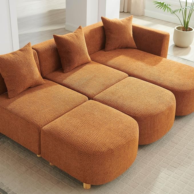 VANOMi 109.84" Modular Sectional Sofa - Image 8