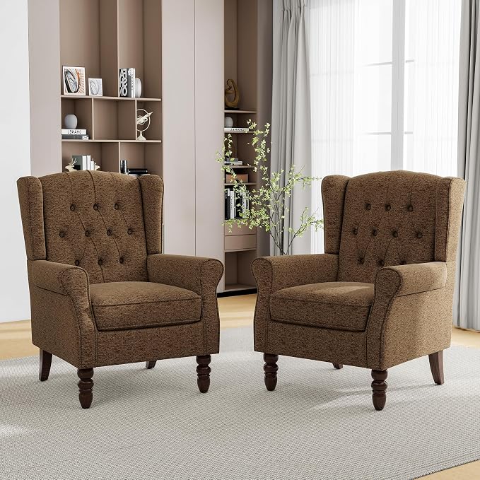 Mid-Century Modern Wingback Chair - Image 5