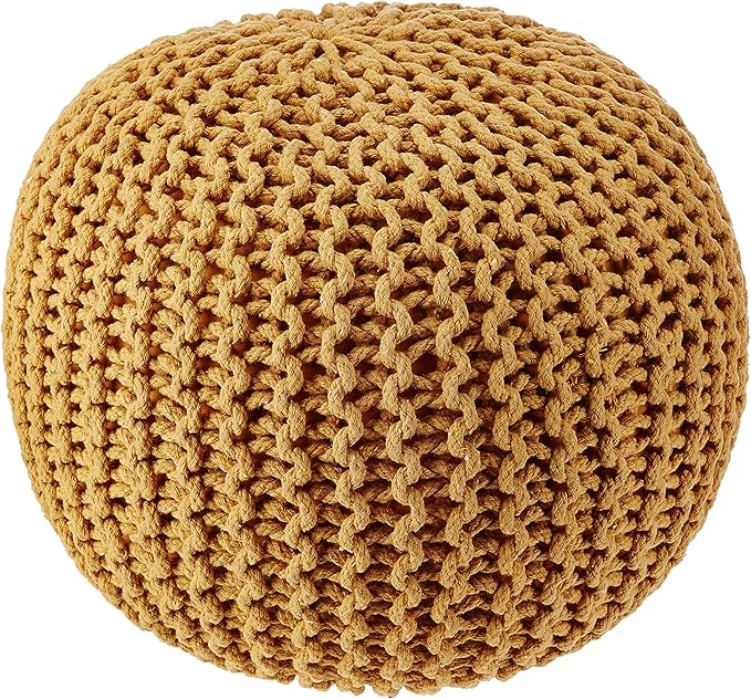 REDEARTH · Round Pouf Ottoman by REDEARTH