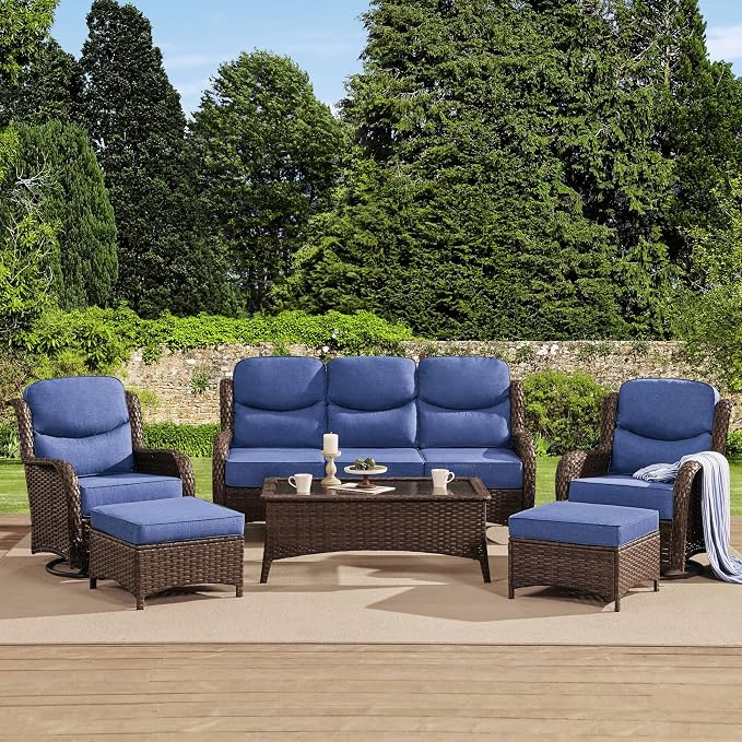 HILLGA Luxury High Back Patio Furniture Set by HILLGA