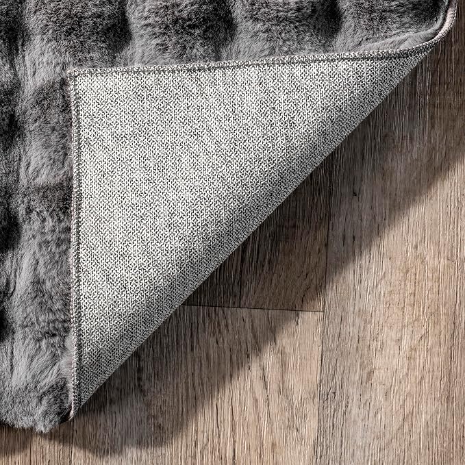 nuLOOM 7'6' x 9'6' Cozy Plush Area Rug, Machine Washable, Soft Fluffy Shag - Image 4
